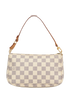 Pochette Accessoires, &pound;575, Handbags, Cream, Canvas, Back view